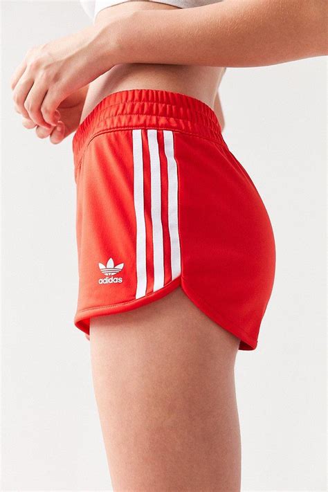 adidas shorts damen rot|Adidas 3 striped shorts.